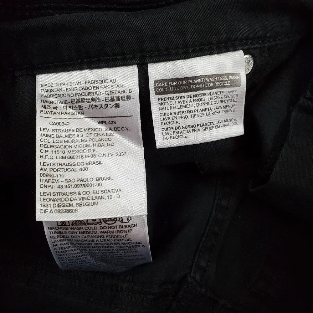 Levi's Black Denim Shorts